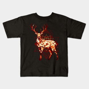 Geometric Deer Kids T-Shirt